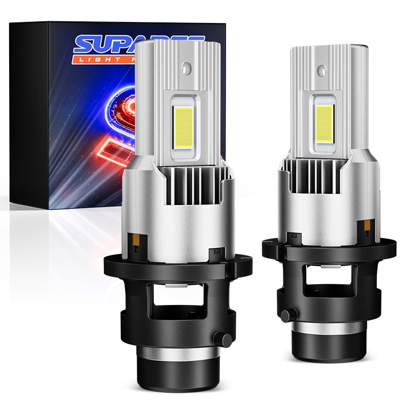 KATUR D2S LED Koplampen – 120W, 30.000 Lm, 6500K, 1:1 Plug-and-play, 2 Stuks, 60.000 Uur Levensduur