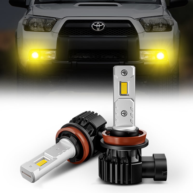 H8 H11 H16 Amber LED Fog Light Bulbs for Toyota 4Runner – SUPAREE US