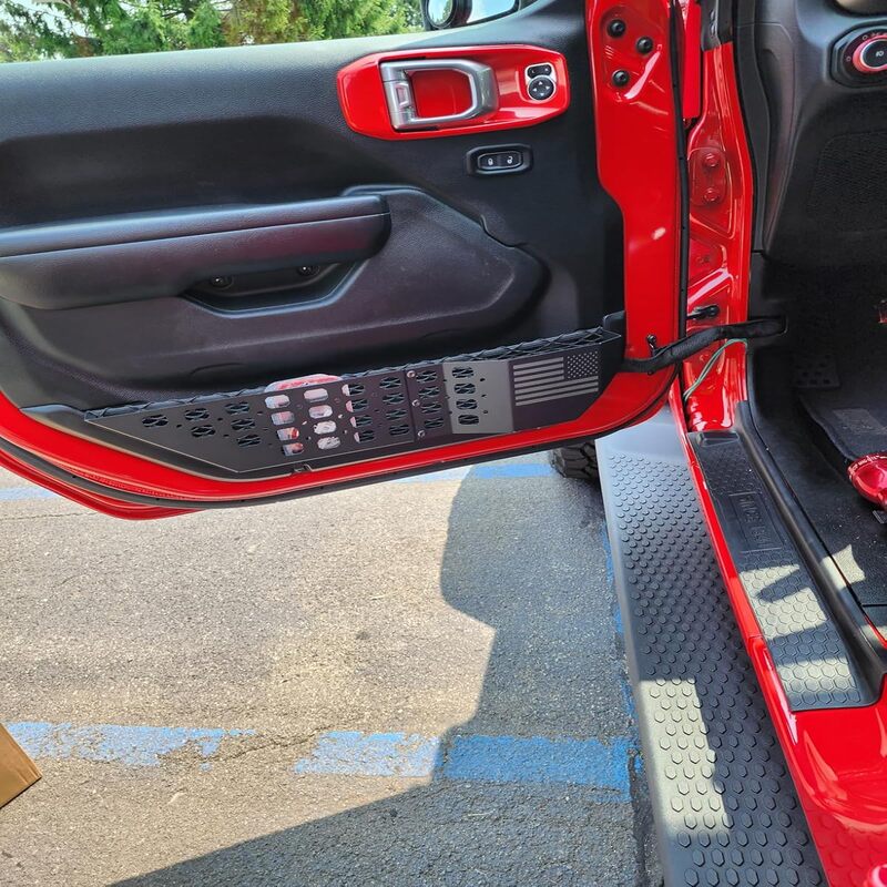 Metal Storage Box Front Side Door for 2018-Later Wrangler JL JLU & Gladiator JT