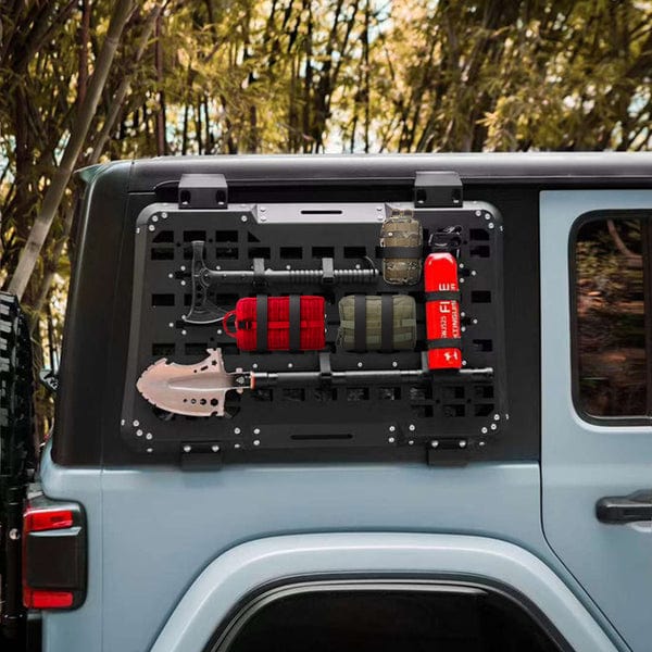 Suparee Jeep Molle Panel Rear Window Storage For 2018+ Wrangler Jl Jlu