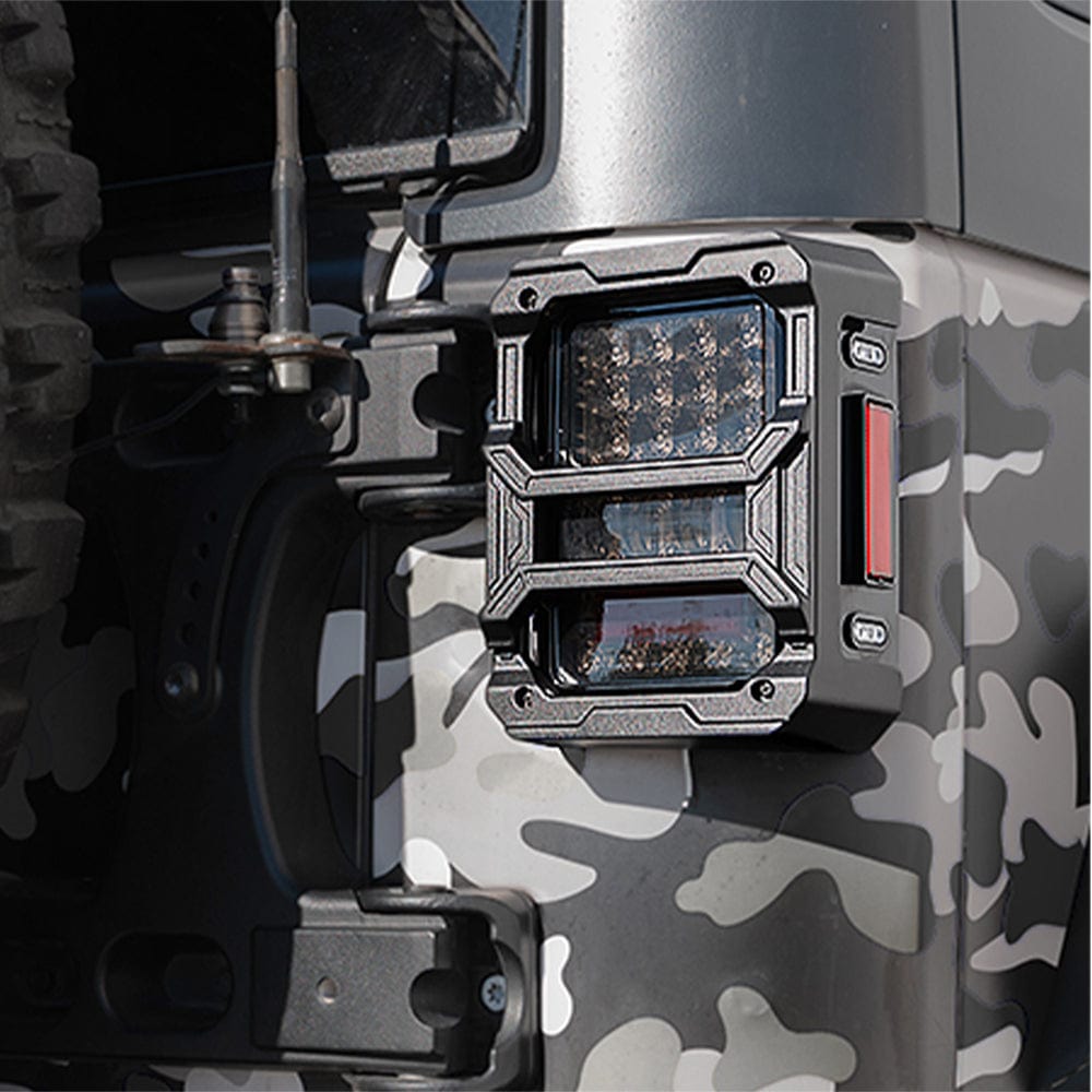 SUPAREE Jeep Turn Signal Lights Jeep Tail Light Guard Cover with Shield Series for 2007-2018 Wrangler JK JKU Product description