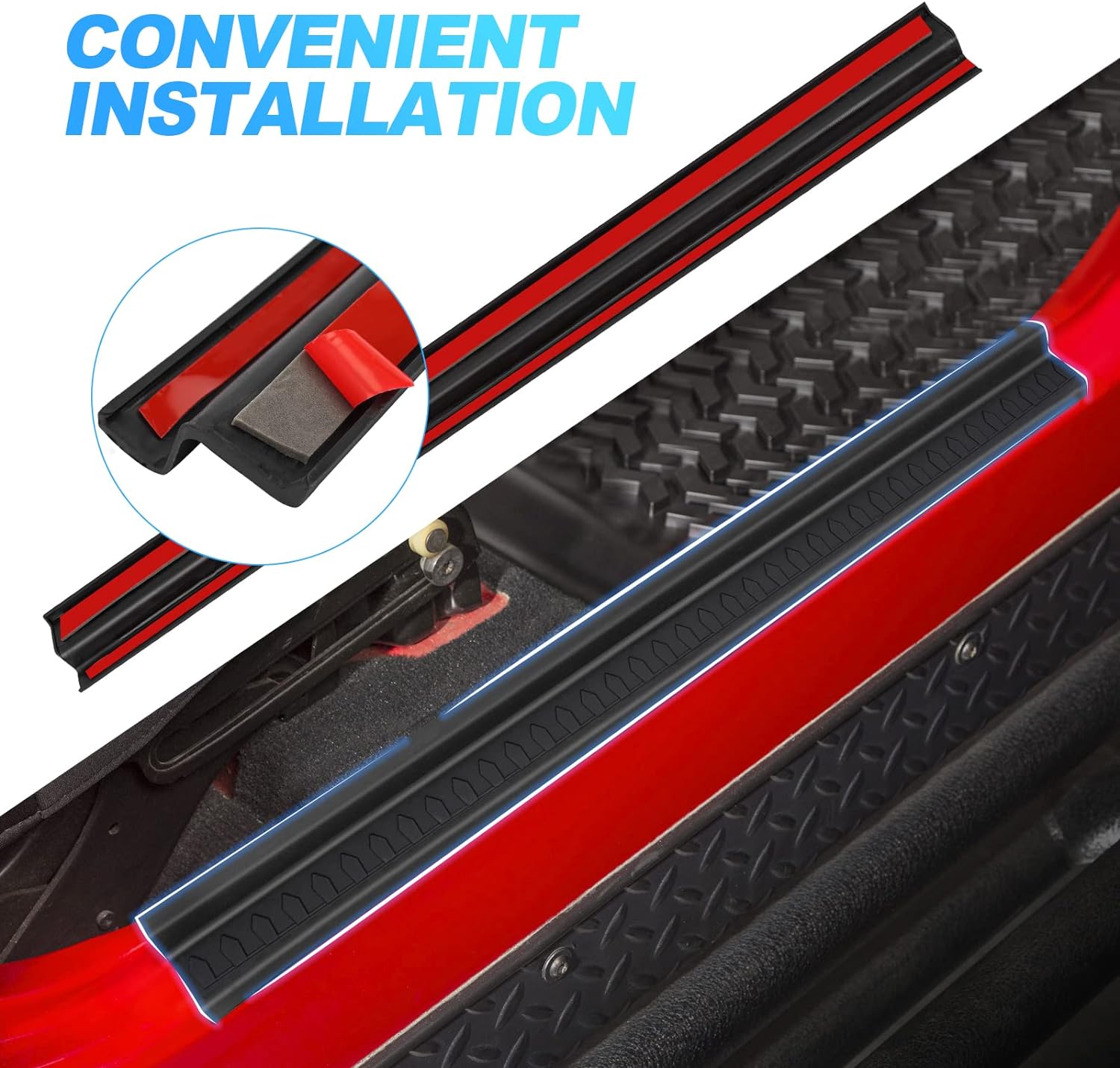 SUPAREE Jeep Door Sill Guards Suparee Jeep Door Sill Guards Kit for 1997-2006 Wrangler TJ 2-Door Product description