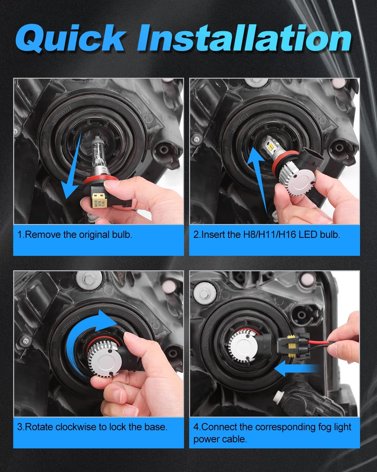Tired of compromising between style and function? Our revolutionary dual-color H3 LED fog lights let you adapt to any condition with a simple switch!