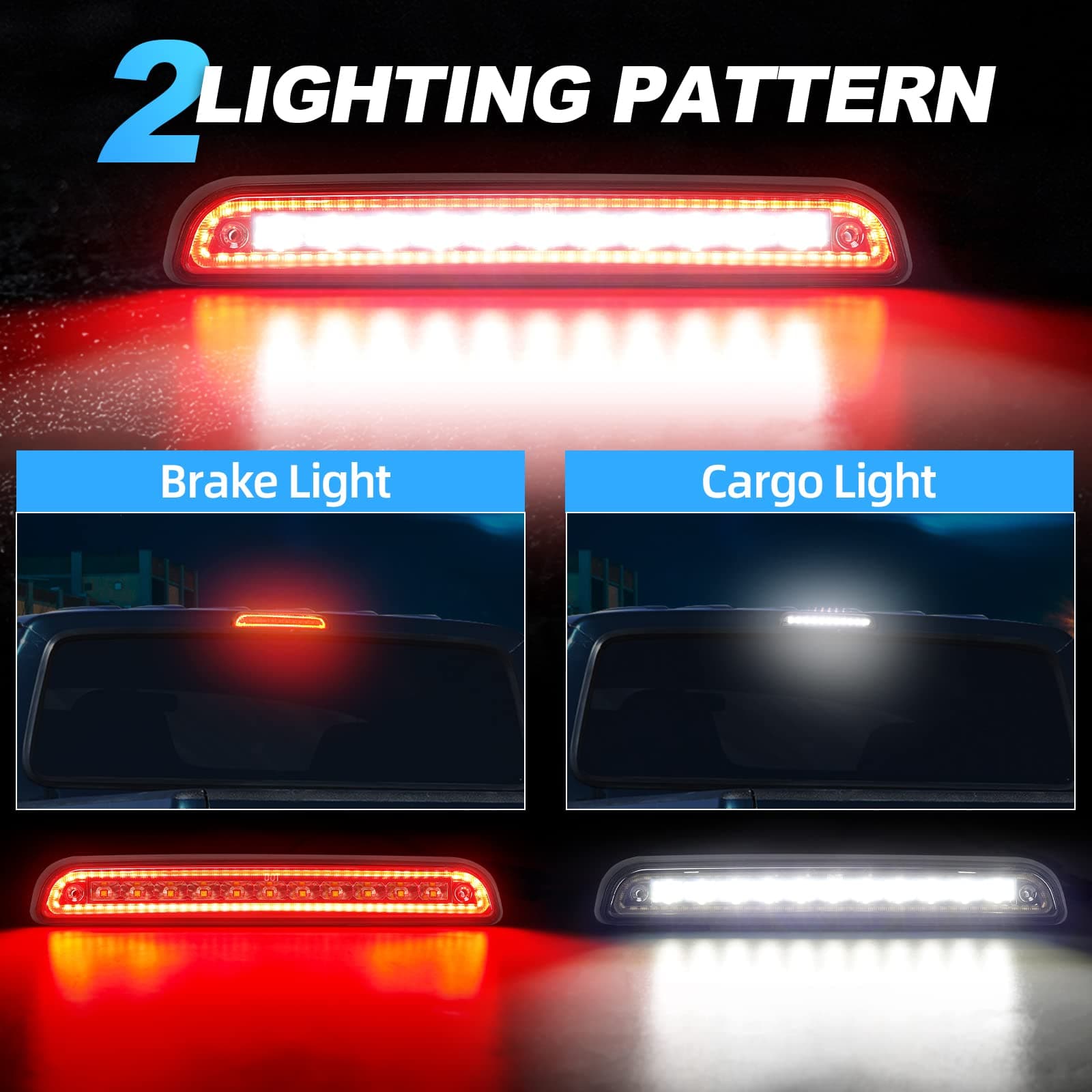 Ford Third Brake Light for 1992-1997 F150 F250 F350 Bronco SUPAREE