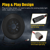 SUPAREE Jeep JK JKU T-Lighting Spare Tire Brake Light Plug & Play 2007-2018 SUPAREE