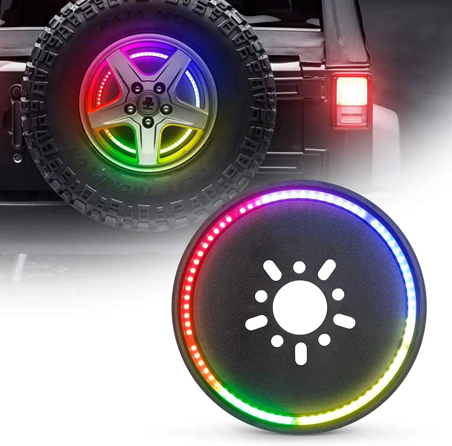 Suparee Jeep JK/JL T-Style Spare Tire 3rd Brake Lights SUPAREE