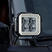 HYPER 5 RGBW 5-Inch LED Pod Lights with 6-Color Dynamic DRL and Combo Beam, 1,181-Ft Reach at 1 Lux (Pair)