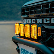 Suparee Ford Bronco Hyper 5" LED Pod Lights w/ A-Pillar Brackets