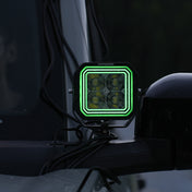 HYPER 5 RGBW 5-Inch LED Pod Lights with 6-Color Dynamic DRL and Combo Beam, 1,181-Ft Reach at 1 Lux (Pair)