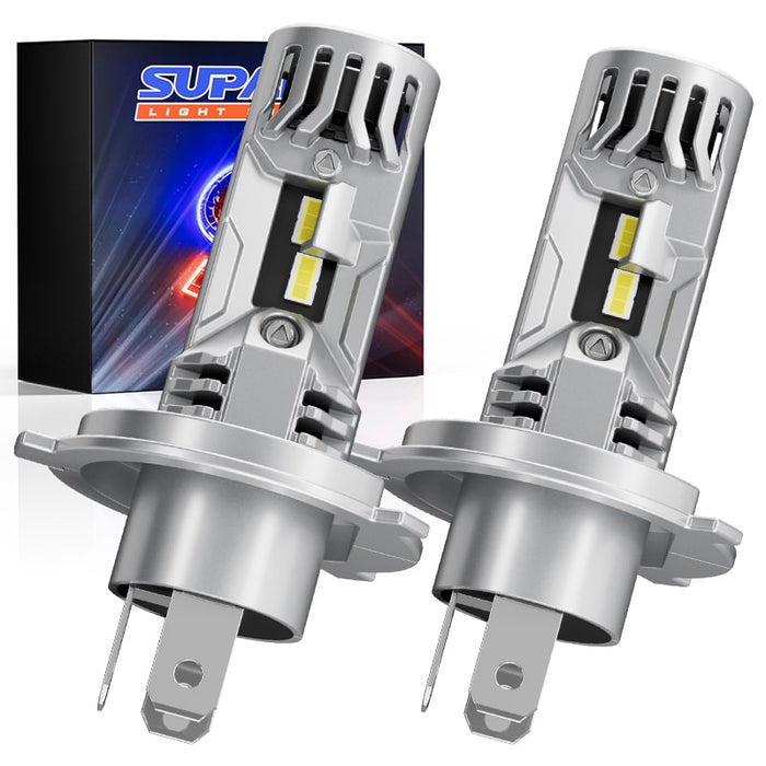 SUPAREE H4 LED Bulbs with 30W Hi/Lo Beam for Cars/Motorcycles Headlight