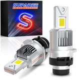 Ampoules de phares LED SUPAREE D4S D4R 35 W avec ventilateur de refroidissement