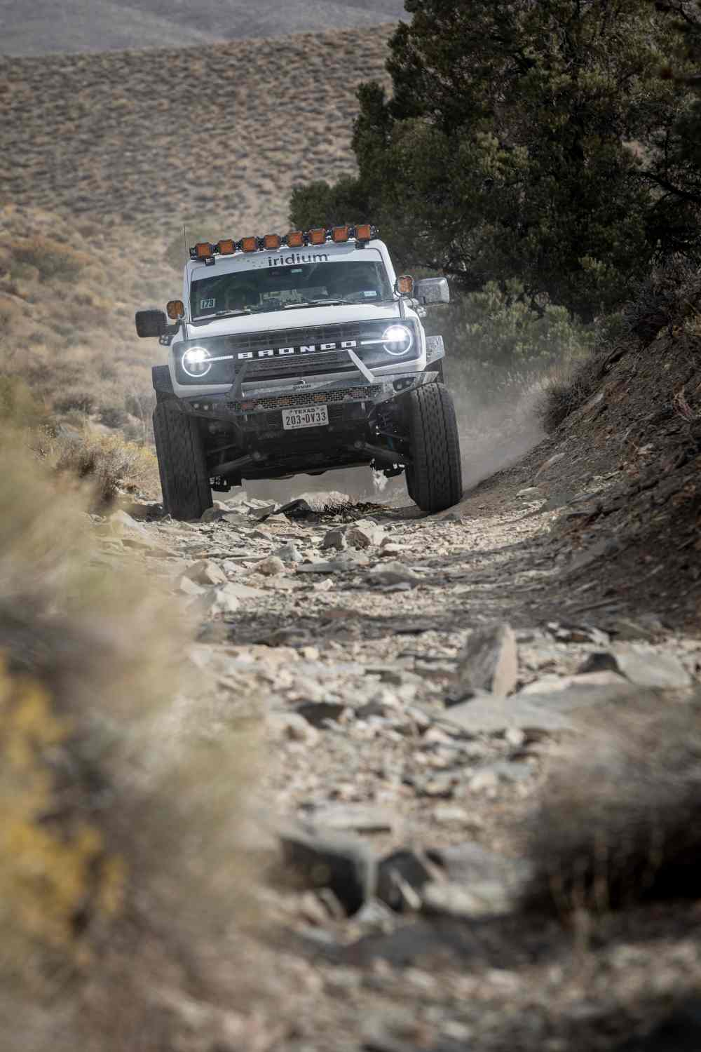 Rebelle Rally competitor Gloria Recio with her Ford Bronco