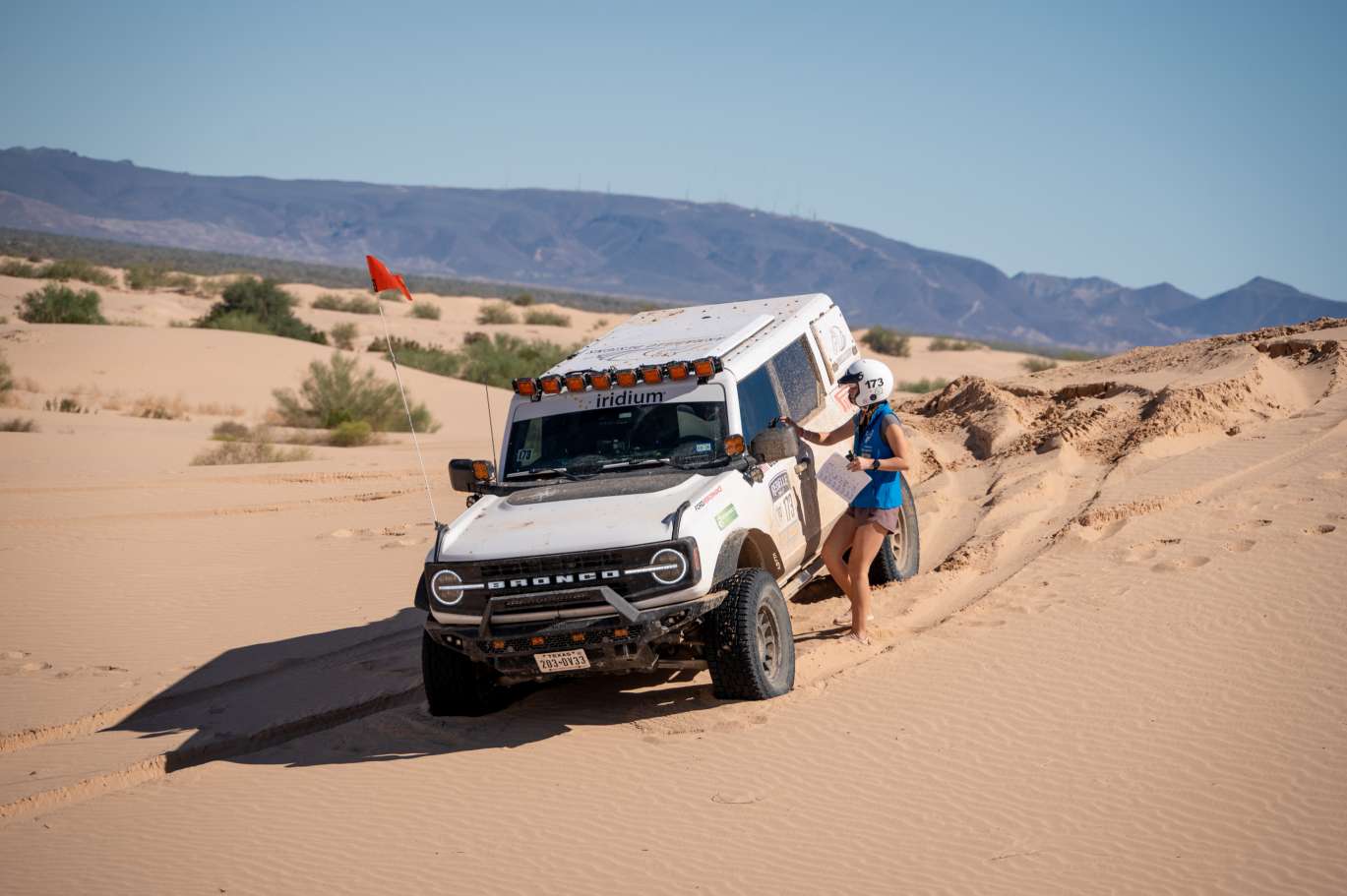 Ford Bronco off-road lighting during night navigation