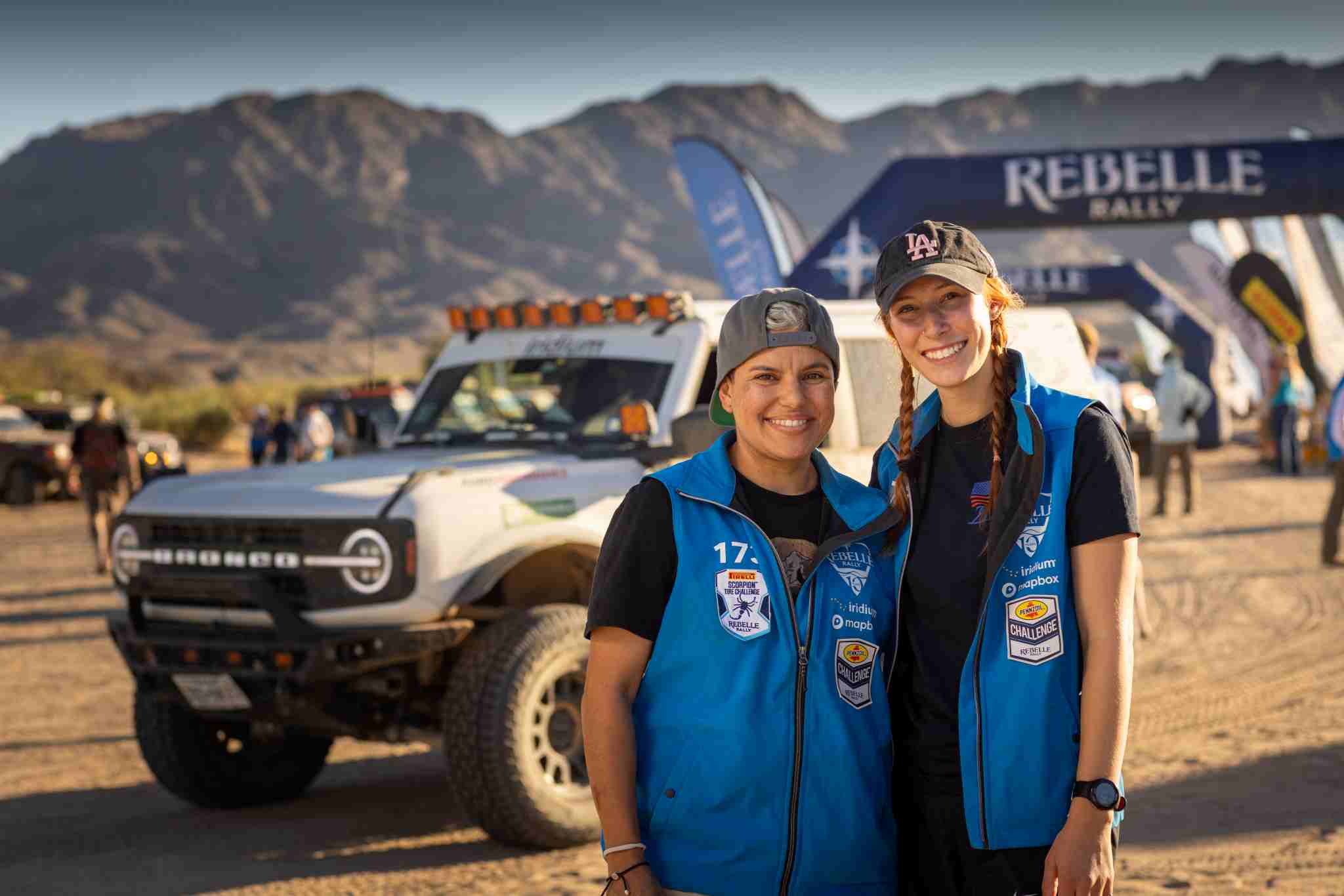Rebelle Rally competitor Gloria Recio with her Ford Bronco