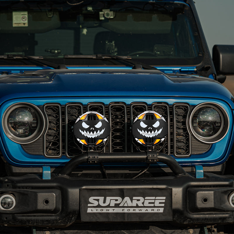 SUPAREE Halloween Stickers for HELM 7 Light Covers – 4-Pack