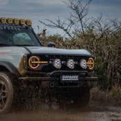 SUPAREE HELM 7'' LED Pod Lights, 13000LM Dual Beam with Amber DRL