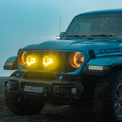 SUPAREE HELM 7'' LED Pod Lights, 13000LM Dual Beam with Amber DRL