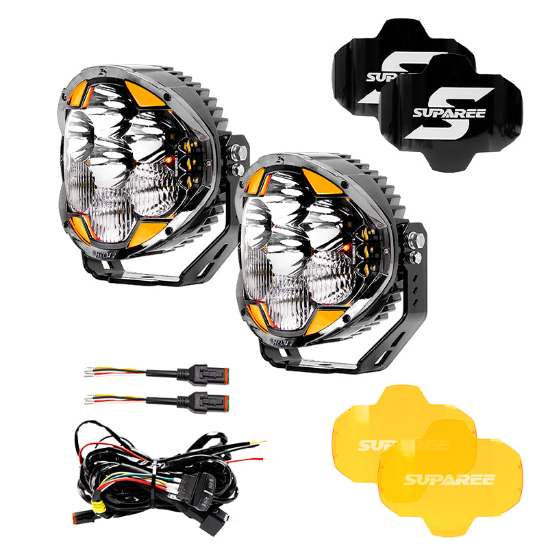 Suparee Helm 7 inch Led Pod Lights for Jeep & Tacoma & Chevy & Ford ...