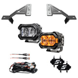 Suparee Recon 2 3" LED Pods with Amber DRL Spot and Wide Beam