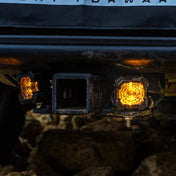 Suparee Recon 1 2" LED Pod Lights Spot Flood Beam With Amber DRL