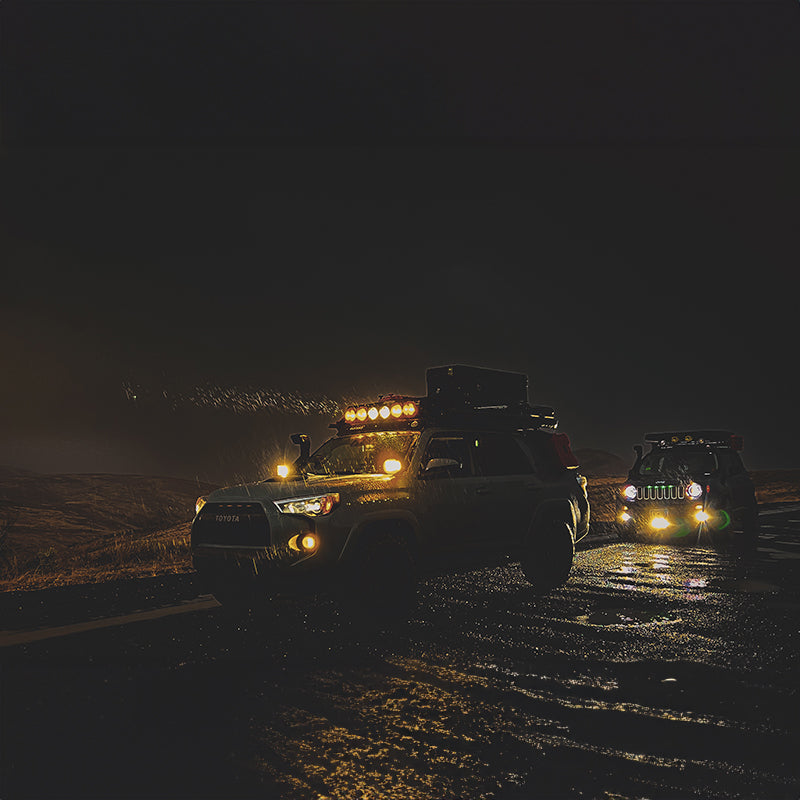 SUPAREE HYPER 5 inch Led Off-Road Lights | IP68/69K Waterproof, DRL & Stepped Halo Twin Kit