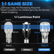 SUPAREE T15 T16 LED Bulbs 6000K Pure White for 12V Cars Vehicle Back Reverse Lights