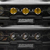 SUPAREE HELM 7'' LED Pod Lights, 13000LM Dual Beam with Amber DRL