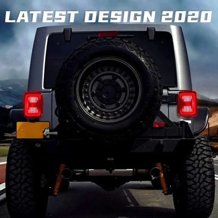 Suparee Jeep Wrangler LED Tail Lights Super Bright for 2007-2018 JK JKU