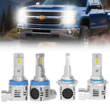 Compatible avec les ampoules de phare LED H11 9005 Silverado 2500/3500 2015-2019 - Série SP Air