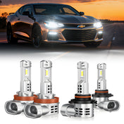 Fit For 2022-2025 Chevrolet Malibu H11 9005 LED Headlight Bulbs