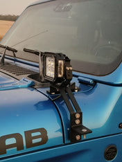 Suparee Jeep Gladiator Hyper 5" LED Pod Lights w/ A-Pillar Brackets