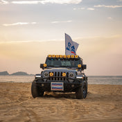 SUPAREE HYPER 5 inch Led Off-Road Lights | IP68/69K Waterproof, DRL & Stepped Halo Twin Kit