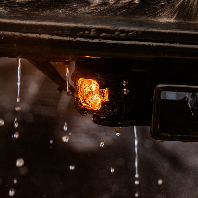 Suparee Recon 1 2" LED Pod Lights Spot Flood Beam With Amber DRL