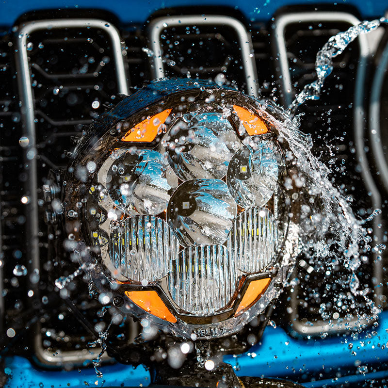 SUPAREE HELM 7'' LED Pod Lights, 13000LM Dual Beam with Amber DRL