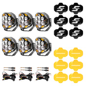 SUPAREE HELM 7'' LED Pod Lights, 13000LM Dual Beam with Amber DRL