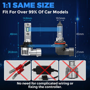 SUPAREE 9005/HB3 LED Bulbs with 30W High Beam for Headlight