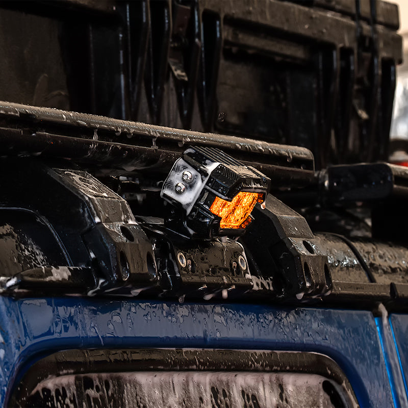 Suparee Recon 2 3" LED Pods with Amber DRL Spot and Wide Beam