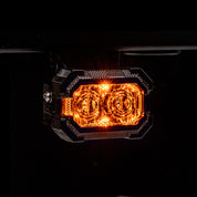 Suparee Recon 2 3" LED Pods with Amber DRL Spot and Wide Beam