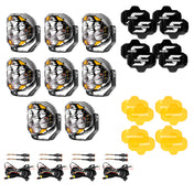 SUPAREE HELM 7'' LED Pod Lights, 13000LM Dual Beam with Amber DRL