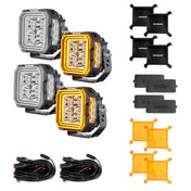 SUPAREE Hyper 5 inch IP68/IP69K, DRL & Stepped Halo Twin Kit Led Off-Road Lights