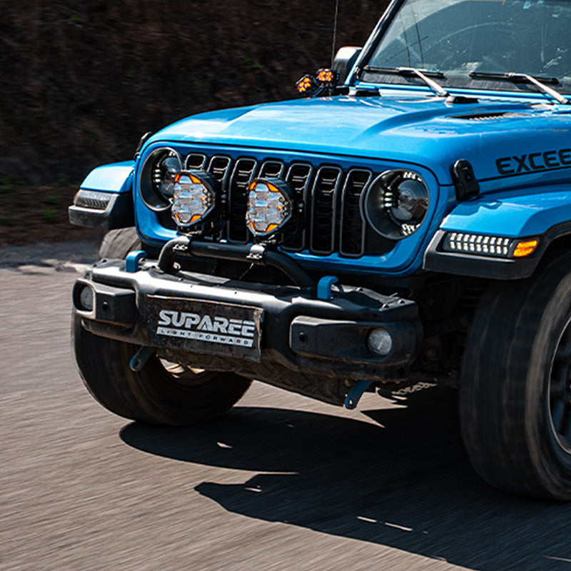 SUPAREE HELM 7'' LED Pod Lights, 13000LM Dual Beam with Amber DRL