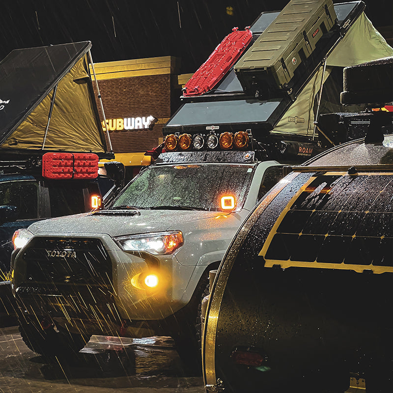 SUPAREE HYPER 5 inch Led Off-Road Lights | IP68/69K Waterproof, DRL & Stepped Halo Twin Kit