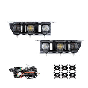 Suparee Recon 1 2" LED Pod Lights Spot Flood Beam With Amber DRL
