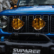 SUPAREE HELM 7'' LED Pod Lights, 13000LM Dual Beam with Amber DRL
