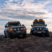 SUPAREE HELM 7'' LED Pod Lights, 13000LM Dual Beam with Amber DRL