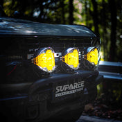 SUPAREE HELM 7'' LED Pod Lights, 13000LM Dual Beam with Amber DRL