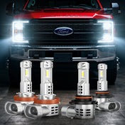 Fit For 2020-2025 Ford F350 Super Duty H11 9005 LED Headlight Bulbs