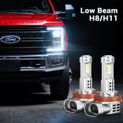 Fit For 2020-2025 Ford F350 Super Duty H11 9005 LED Headlight Bulbs