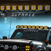 Suparee Ford Bronco Hyper 5" LED Pod Lights w/ A-Pillar Brackets