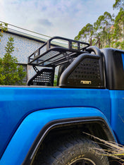 ExceedFab Roll Bar With Cargo Basket For 2020-2025 Jeep Gladiator JT